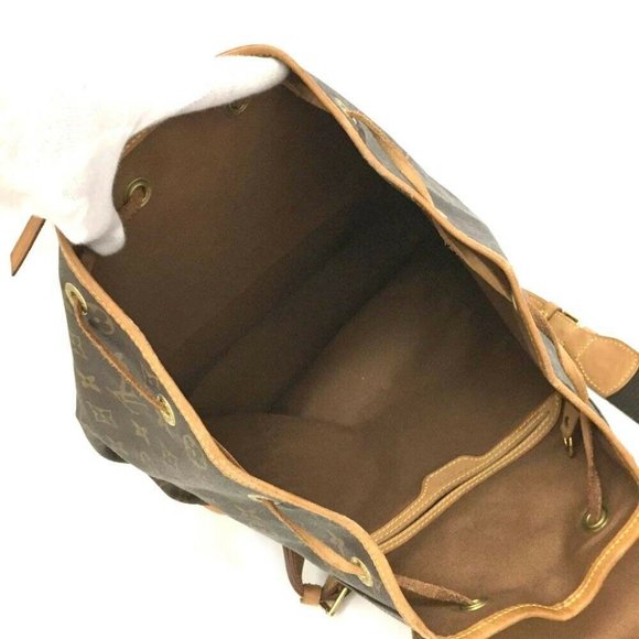 Auth Louis Vuitton Monogram Montsouris GM Backpack - Picture 10 of 12